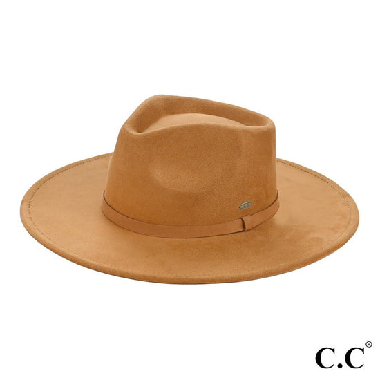 Faux Suede Rancher Hat