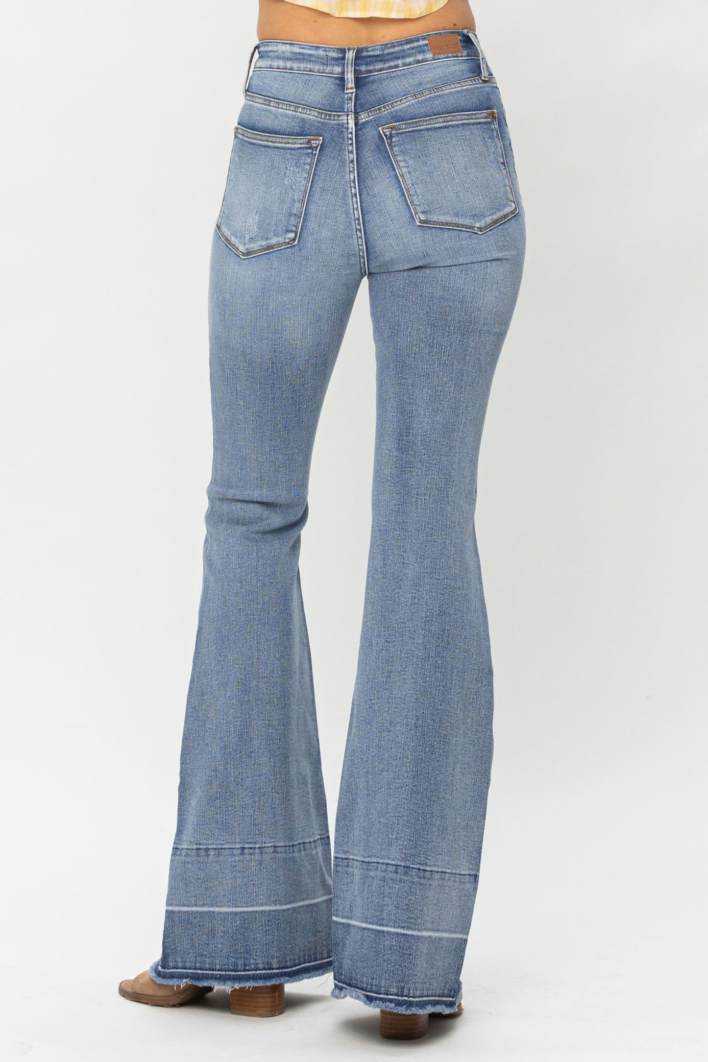 Judy Blue High Waist Tummy Control Release Hem Flare