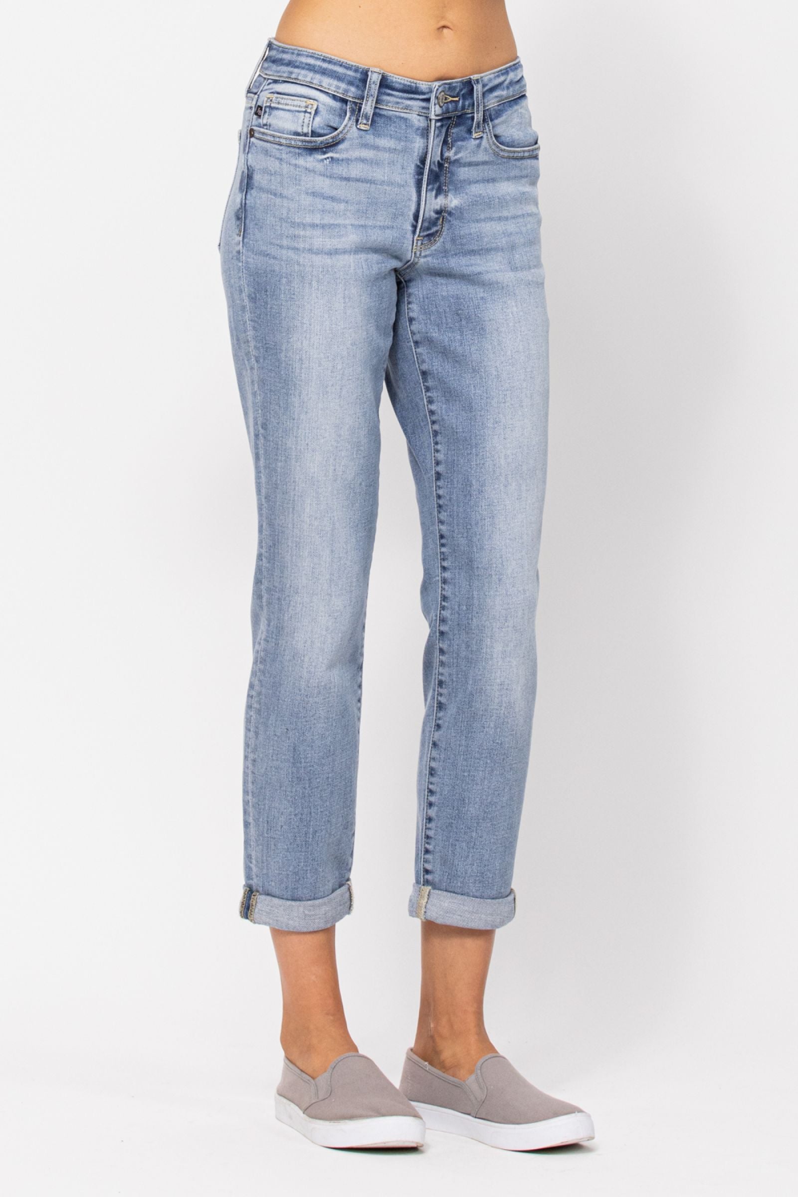 Judy Blue Core Midrise Bleach Wash Boyfriend *FINAL SALE*