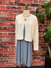 Load image into Gallery viewer, Classic White One-Button Cardigan
