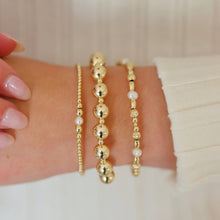 Load image into Gallery viewer, Jenna | Gold Filled Beaded Bracelet with Pearl
