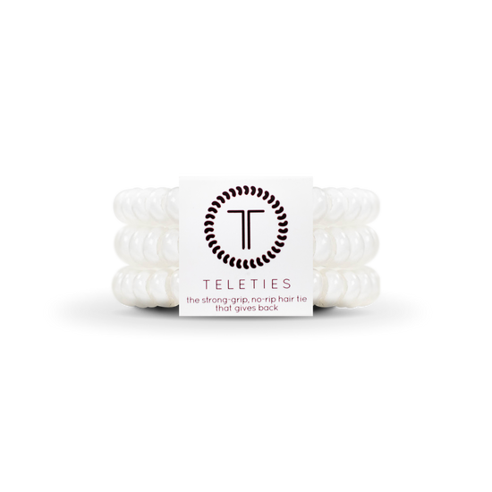 Spiral Hair Coils | Small | Coconut White Hair Ties