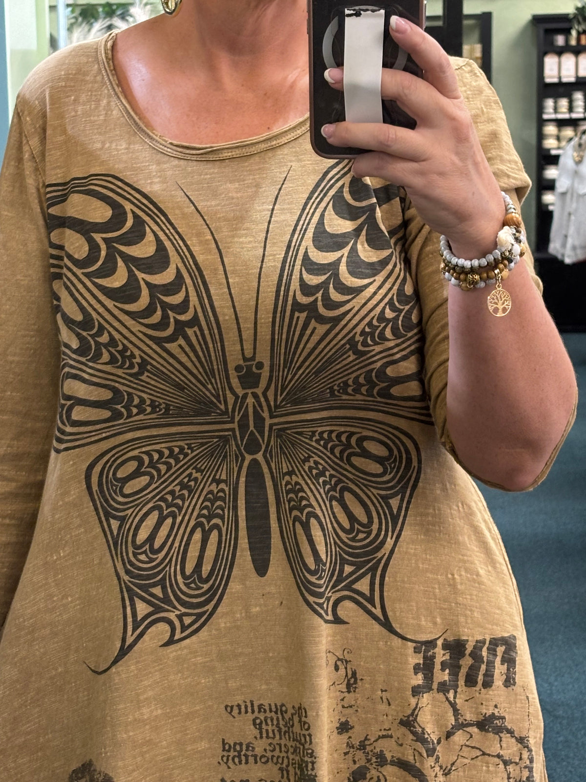 Vintage Butterfly Maxi Dress