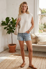 Load image into Gallery viewer, Sleeveless Ribbed Knit Sweater Top
