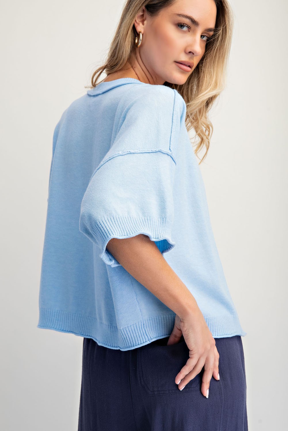 Crew-neck Cashmere Cardigan