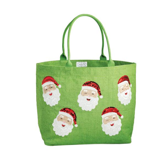 Holiday Jute Tote