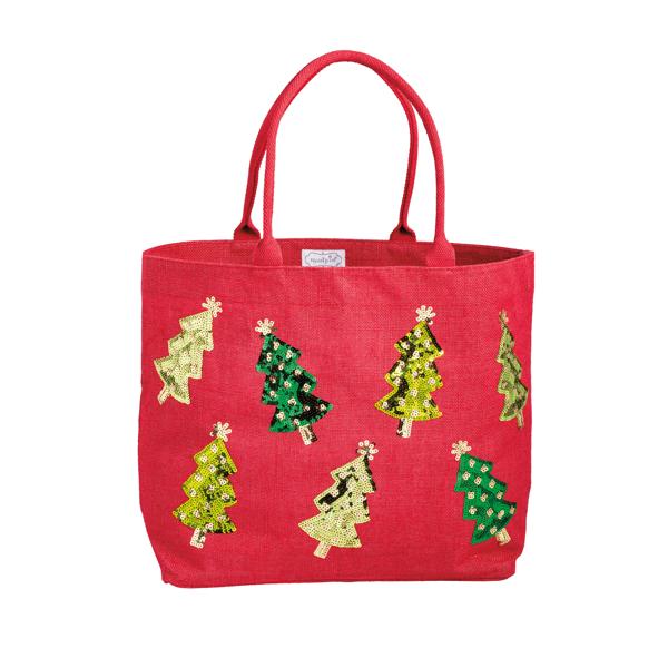 Holiday Jute Tote