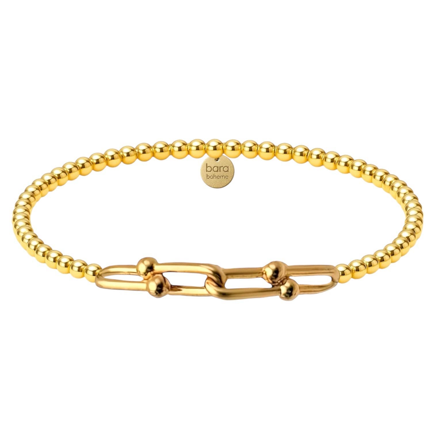 4x Hardware Large | Gold Filled Beaded Bracelet