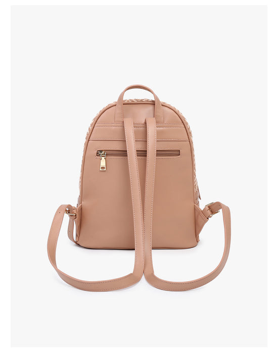 Zahava Woven Diamond Backpack