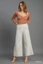 Load image into Gallery viewer, Linen Blend Wide Leg Pant
