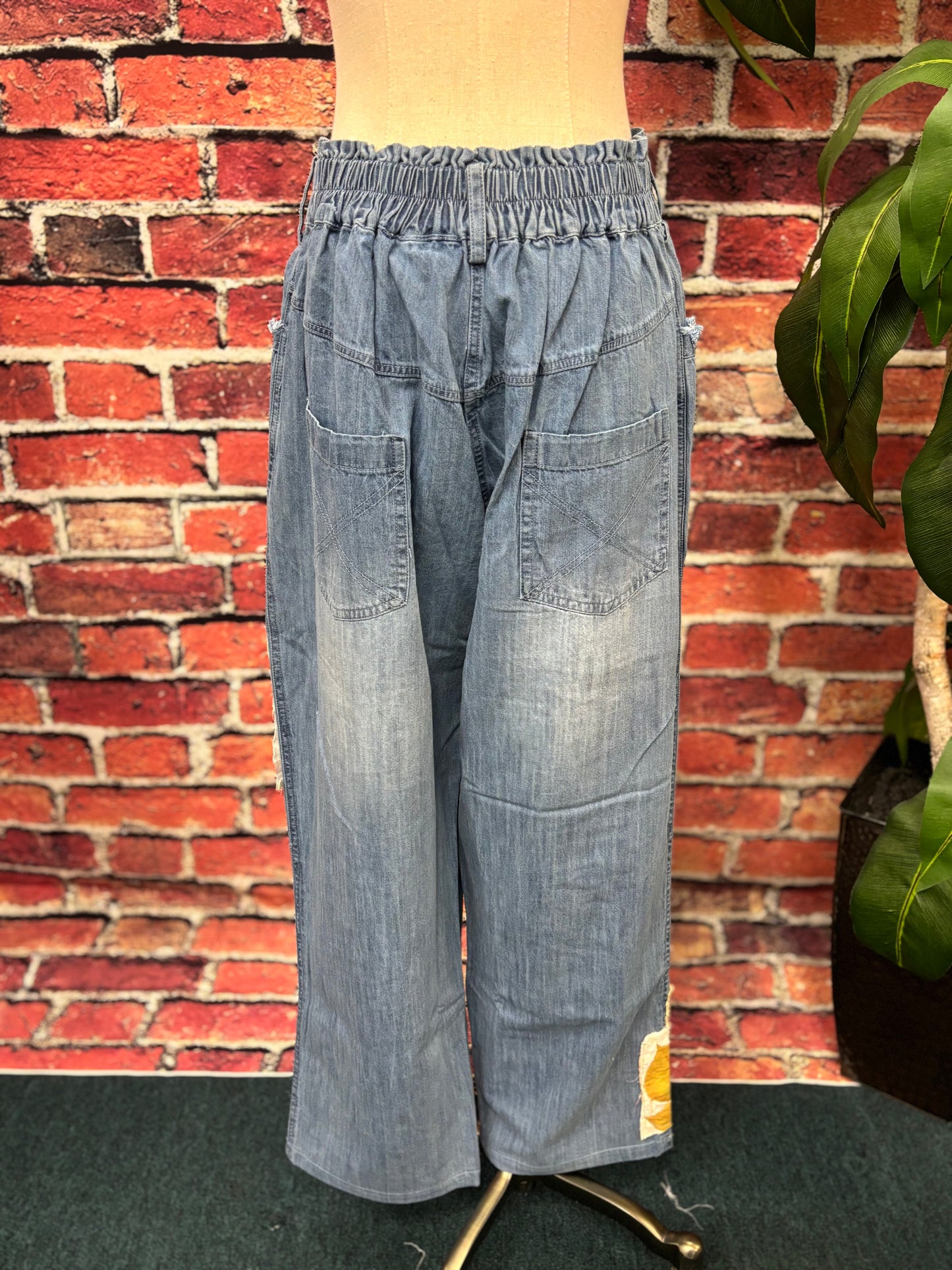 Butterfly Patchwork Jean