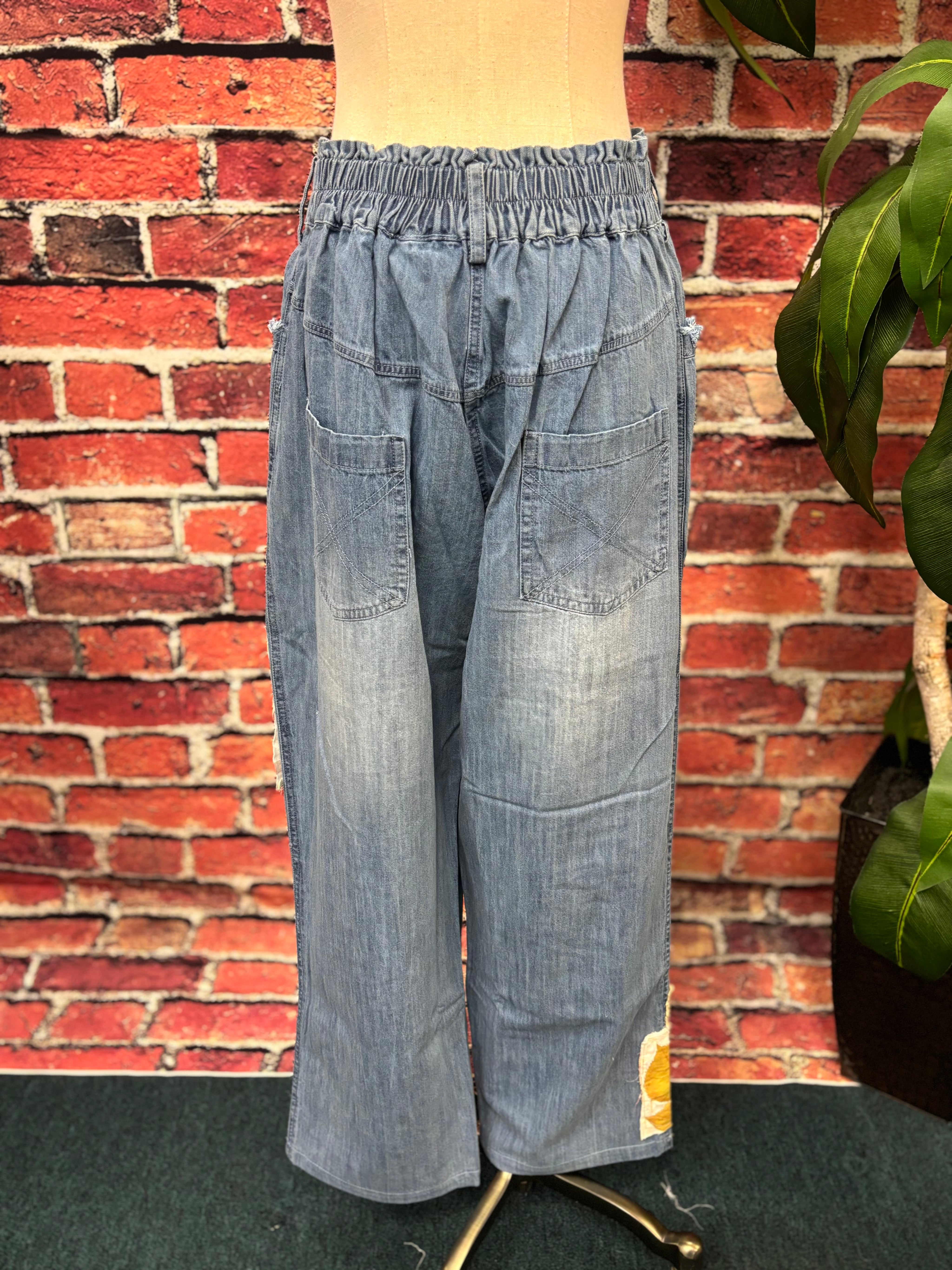 Butterfly Patchwork Jean