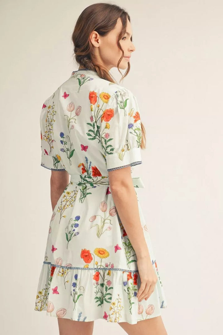 Wildflower Belted Mini Dress 🌸 *FINAL SALE*