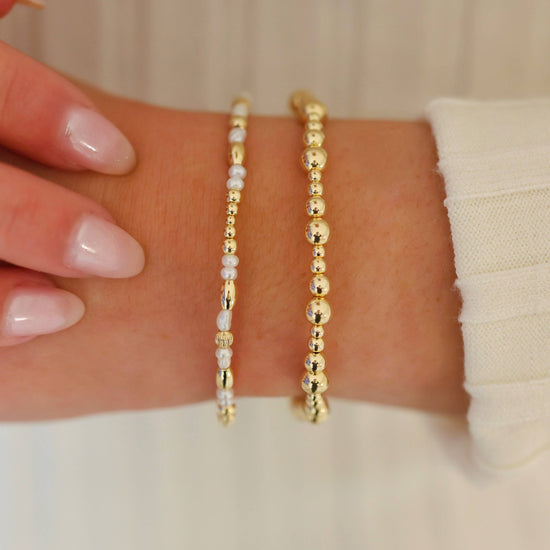 Tiff | Gold Filled Beaded Bracelet