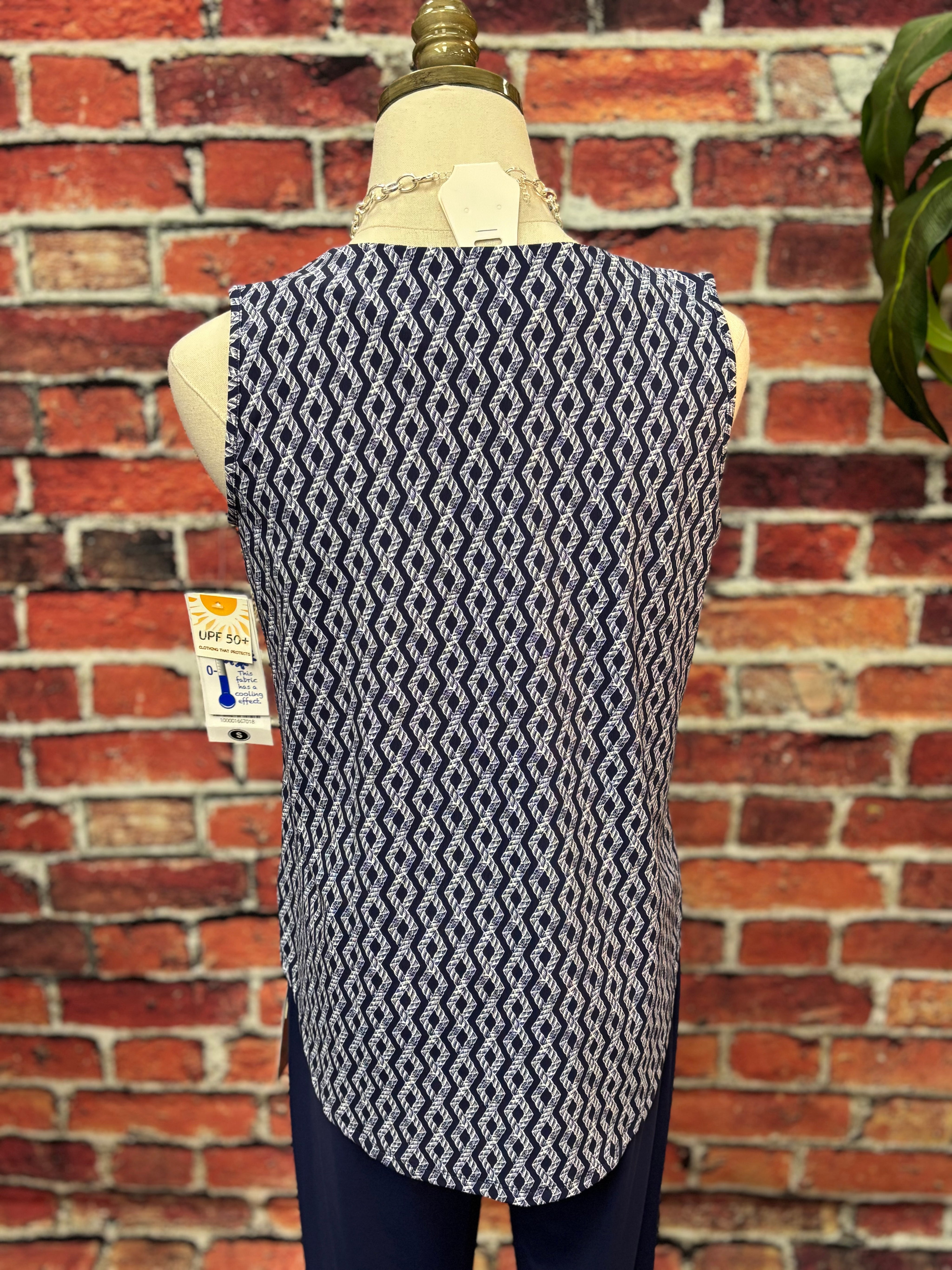 Sleeveless Key Hole Top