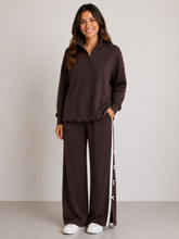 Load image into Gallery viewer, Scalloped Half-Zip Pullover
