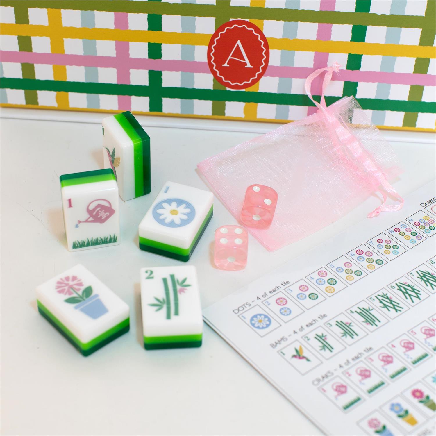 Garden Party Mahjong Tiles