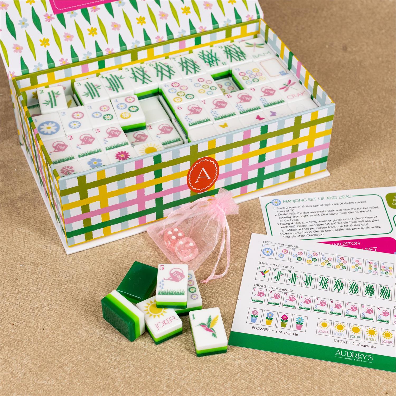 Garden Party Mahjong Tiles