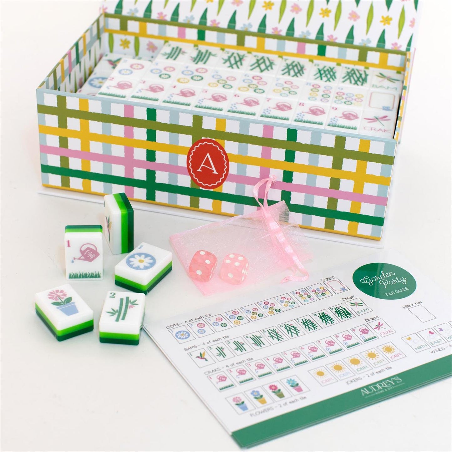 Garden Party Mahjong Tiles