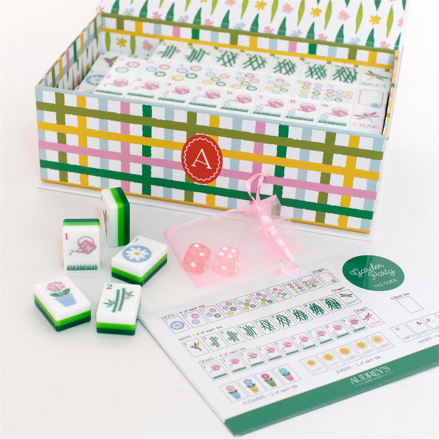 Garden Party Mahjong Tiles