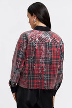 Load image into Gallery viewer, Marina Sequin Plaid Jacket Shirt
