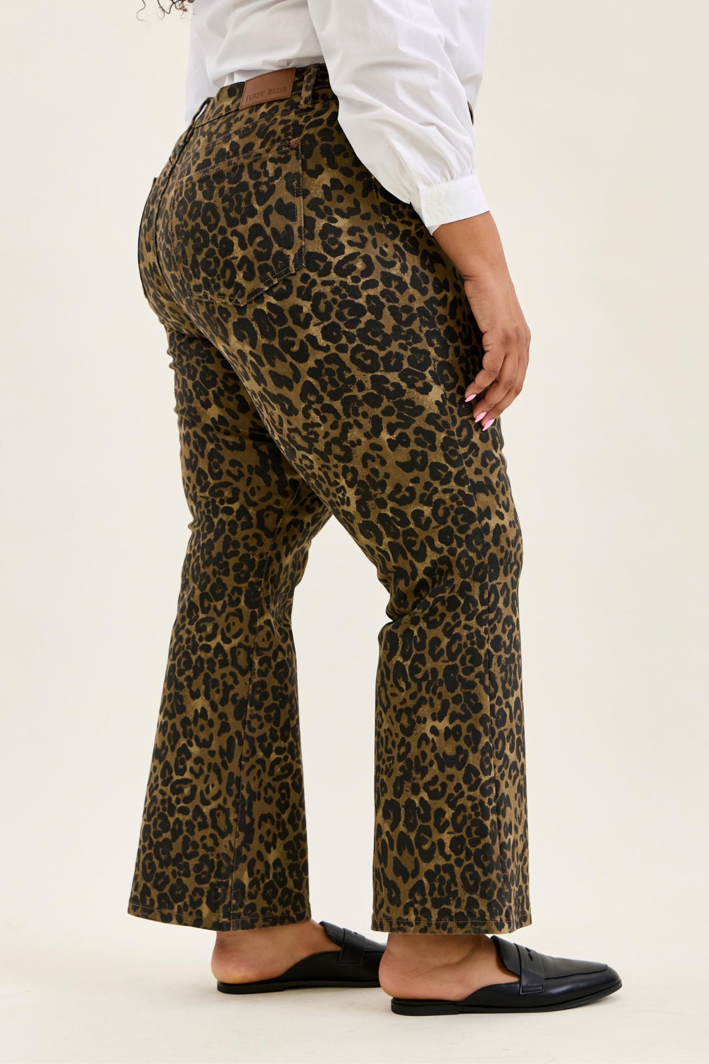 Judy Blue HW Bootcut Leopard Print