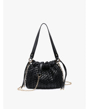 Load image into Gallery viewer, Ginger Ruched Drawstring Woven Satchel
