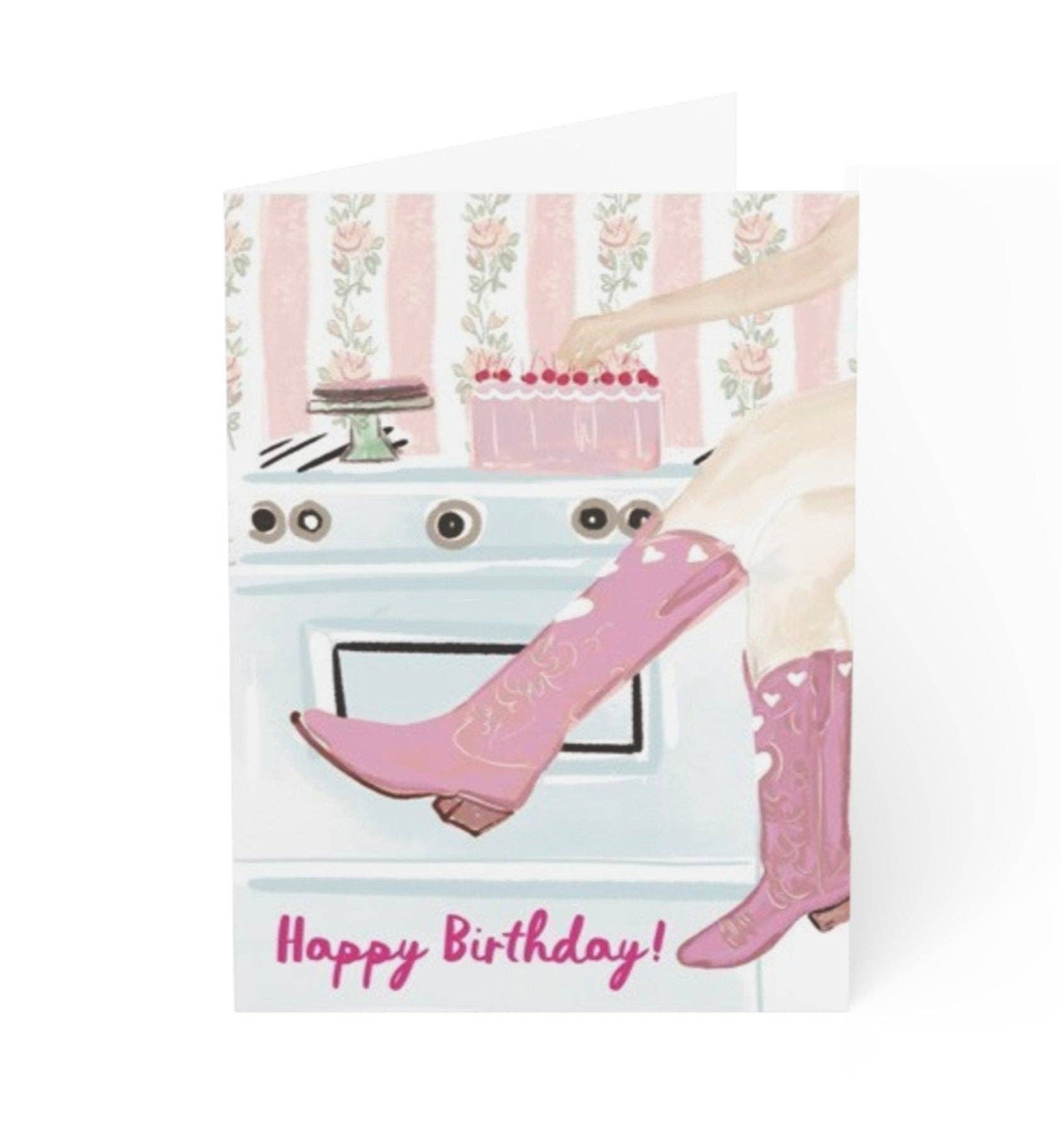 Happy Birthday Cowgirl- Note Card