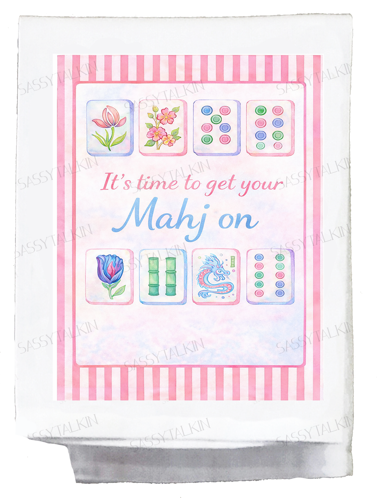Mahjong Decorative Towel
