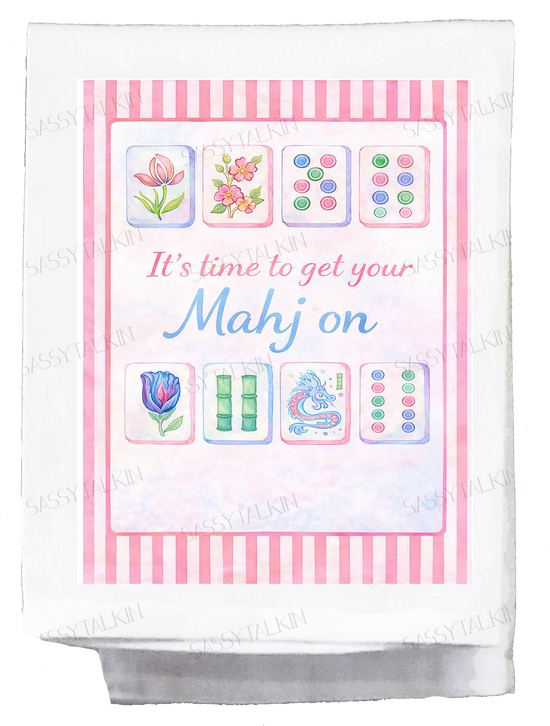 Mahjong Decorative Towel