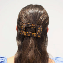 Load image into Gallery viewer, Flat Rectangle Hair Clip | Medium | Tortoise
