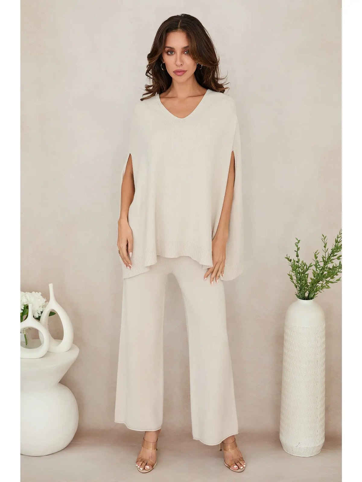 Reading Away Crop Flare Knit Pant