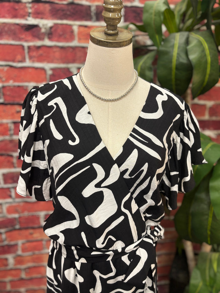 Midnight Muse Wrap Maxi Dress