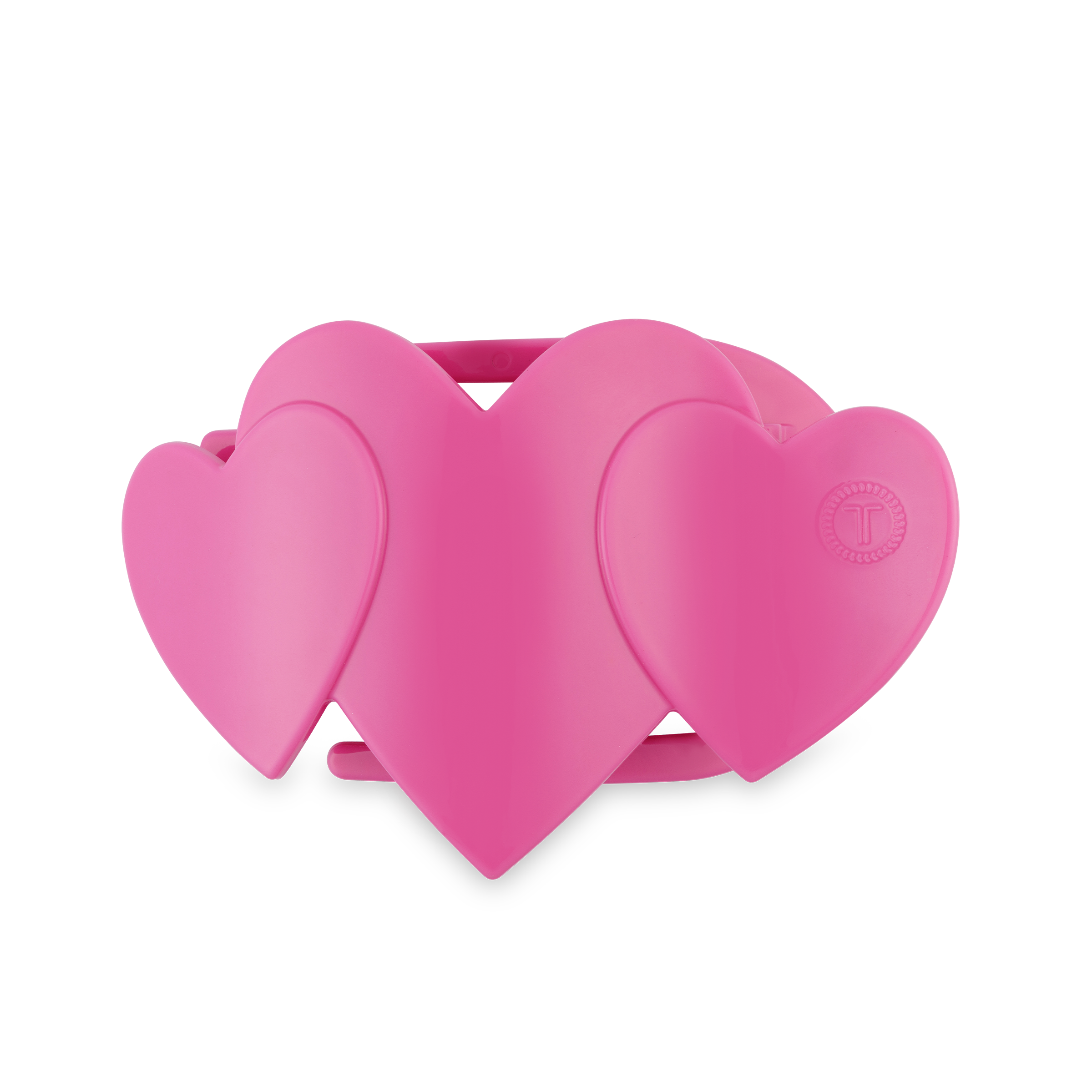 Flat Hair Clip | Medium | Pink Heart to Heart
