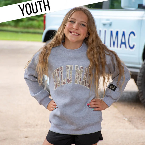 Kids Lulu Mac Long Sleeve Crew Neck