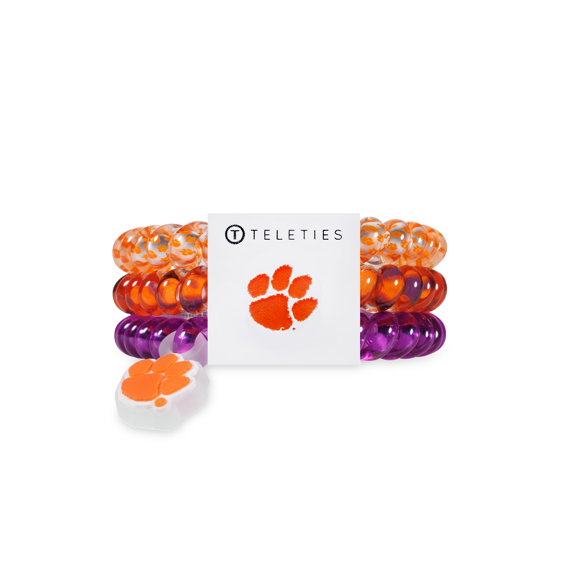 Spiral Hair Coils | Small | Go Tigers! Hair Ties