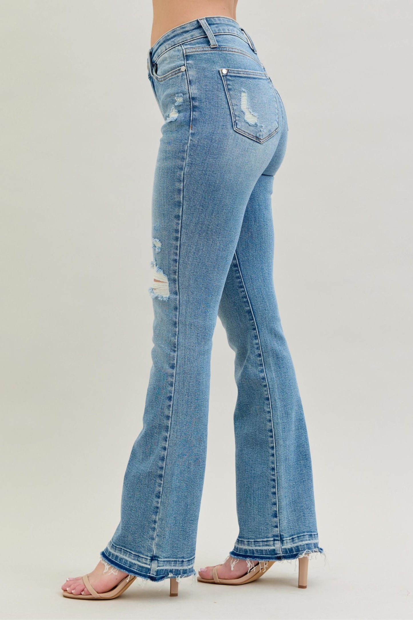 Judy Blue MR Destroy & Released Hem Bootcut