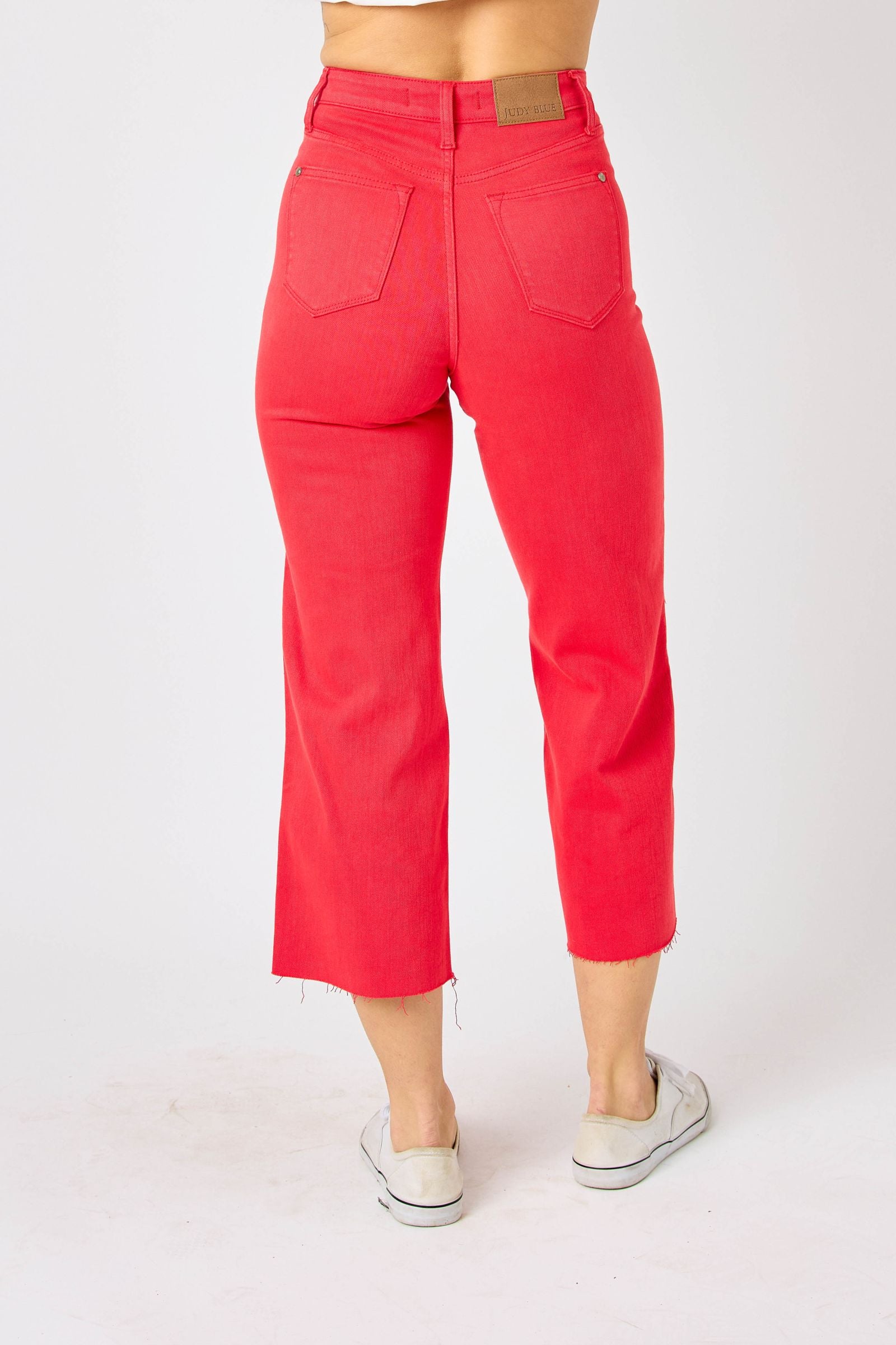 Judy Blue High Waist Garment Dyed Wide Leg Crop * FINAL SALE*