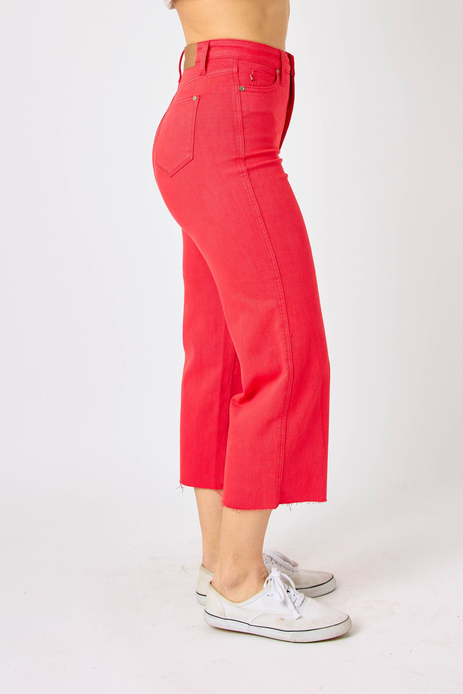 Judy Blue High Waist Garment Dyed Wide Leg Crop * FINAL SALE*