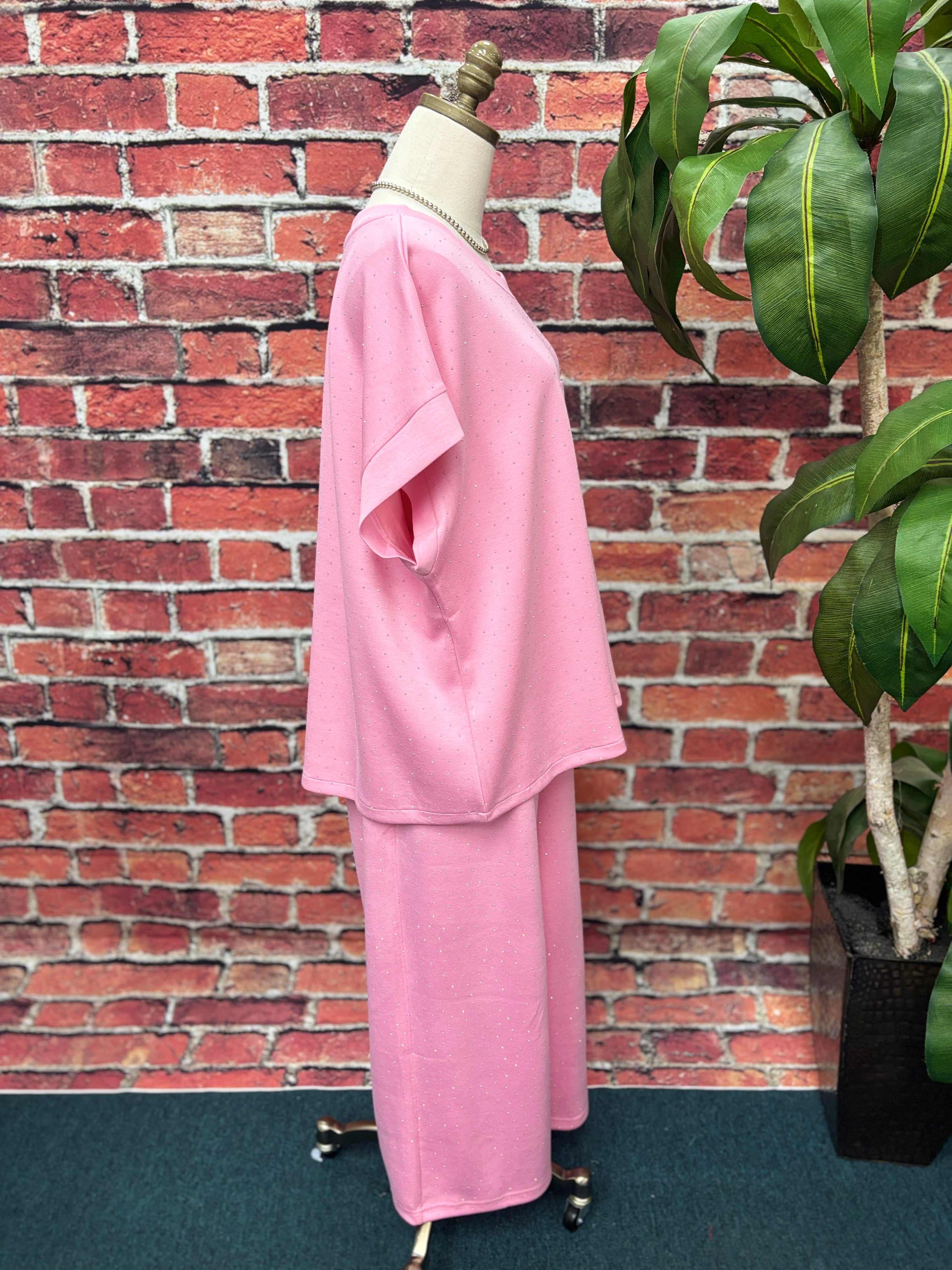 Sparkle Pink Lounge Top