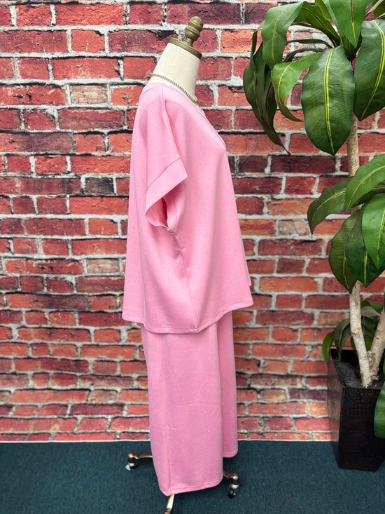 Sparkle Pink Lounge Top