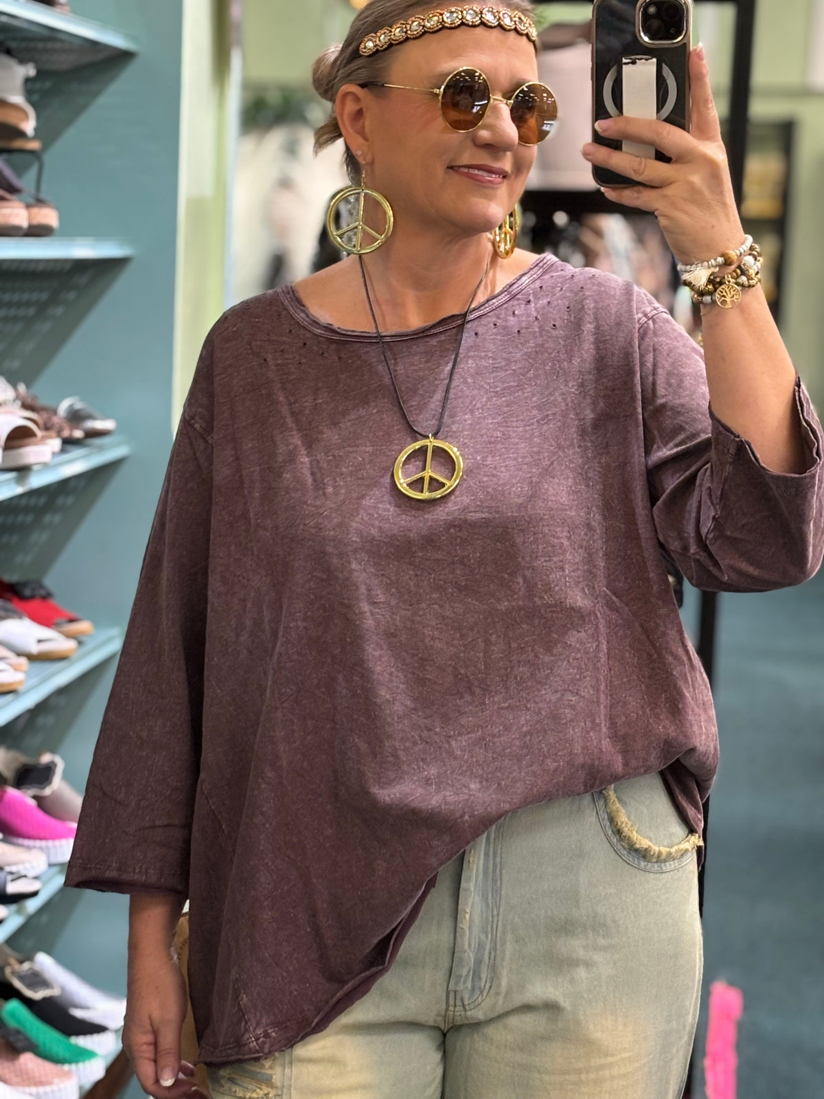 LeeNa 3/4 Sleeve Top