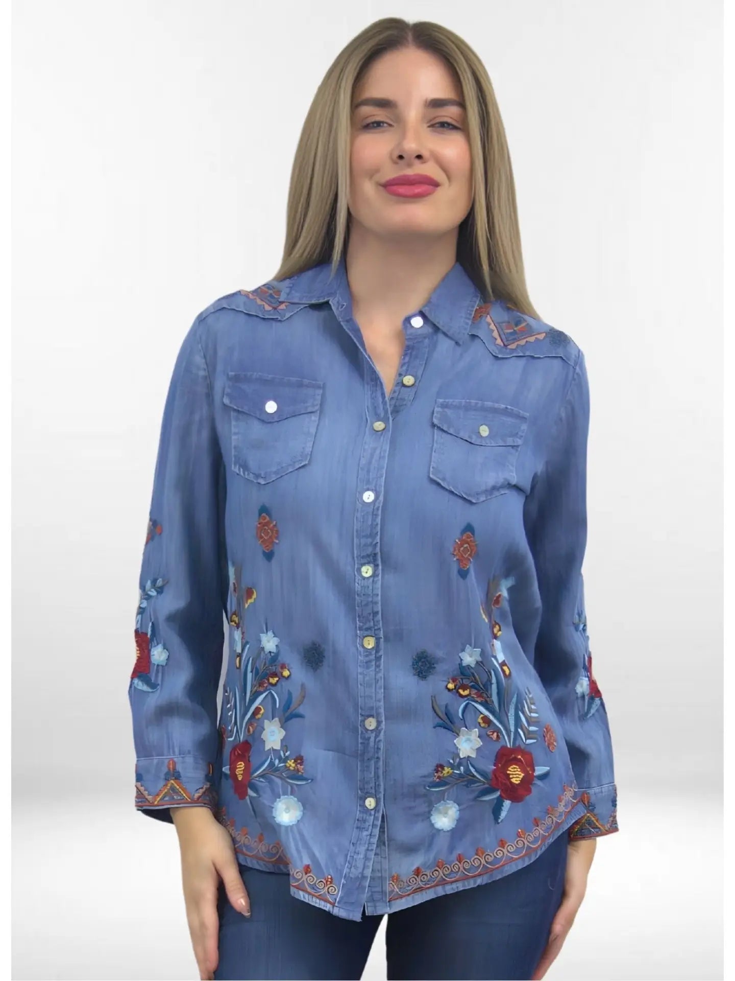 Olivia Tencel Button-Up Shirt