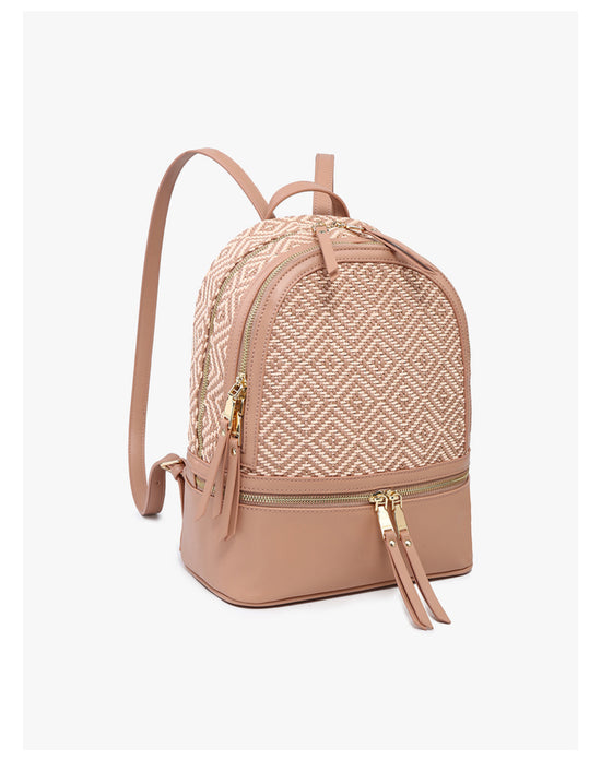 Zahava Woven Diamond Backpack