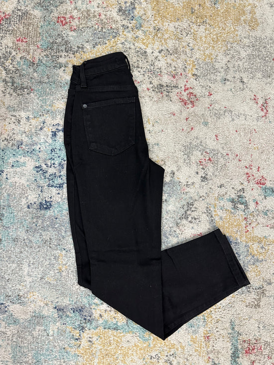 Judy Blue Slim Black Non Distressed Mid Rise