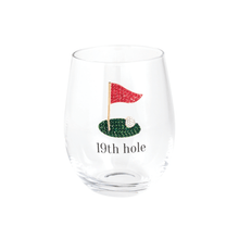Load image into Gallery viewer, Golf Jeweled Wine Glass
