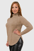 Load image into Gallery viewer, Mossy Shirttail Cowl Neck Sweater
