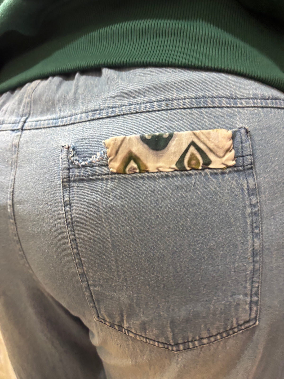 Blue Bird Patch Pants