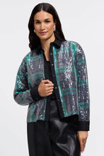 Load image into Gallery viewer, Marina Sequin Plaid Jacket Shirt
