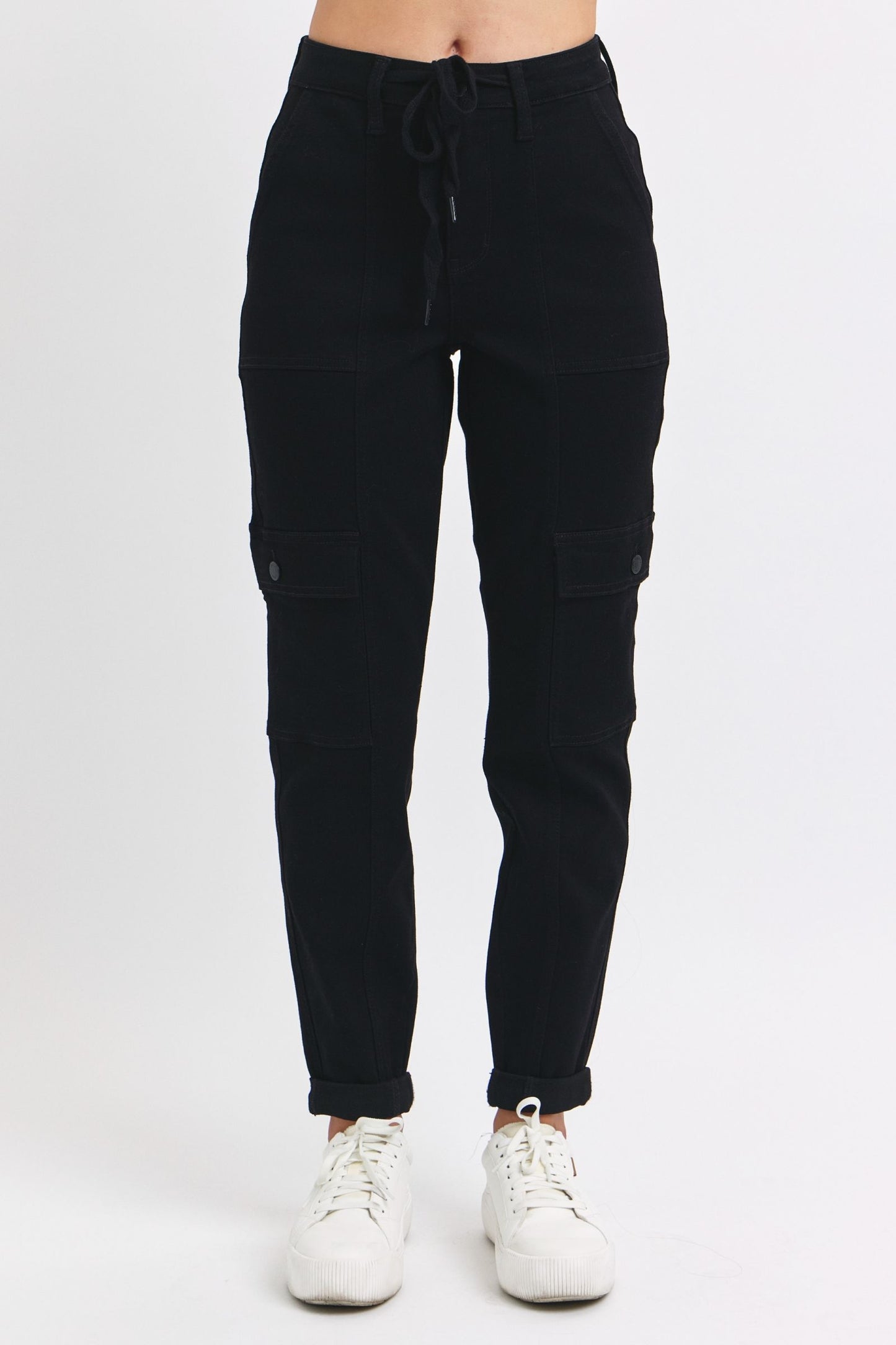 Judy Blue HW Cargo Cuffed Jogger